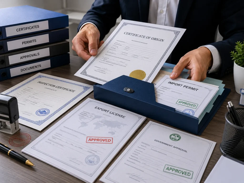 Certificate and Permit Processing Services for Trade Documentation and Regulatory Approvals