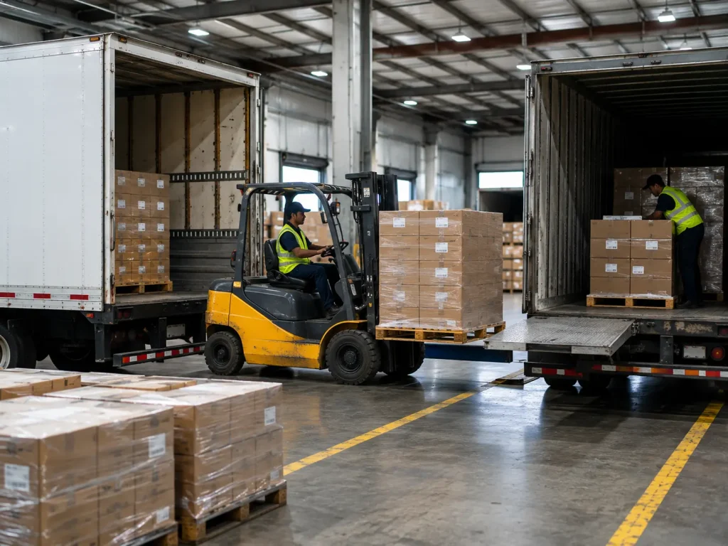 Cross Docking Solutions with Efficient Cargo Transfer and Distribution Operations