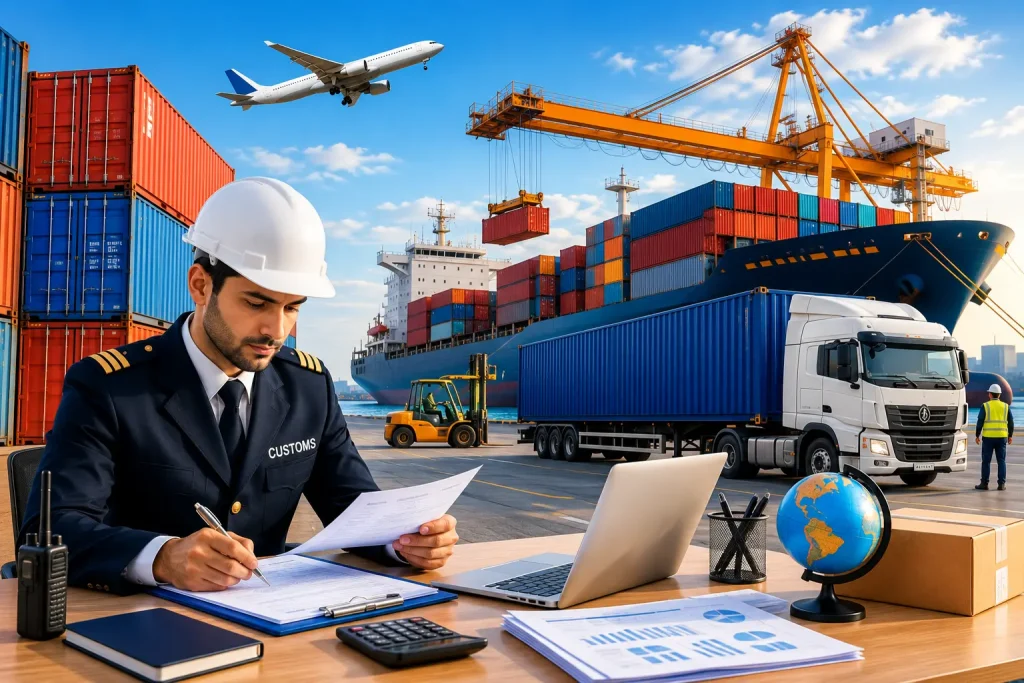 Export Customs Clearance Services for International Shipping Documentation and Customs Processing