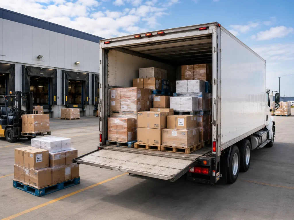 Less Than Truckload LTL Shipping Services with Shared Freight Transportation and Consolidated Cargo