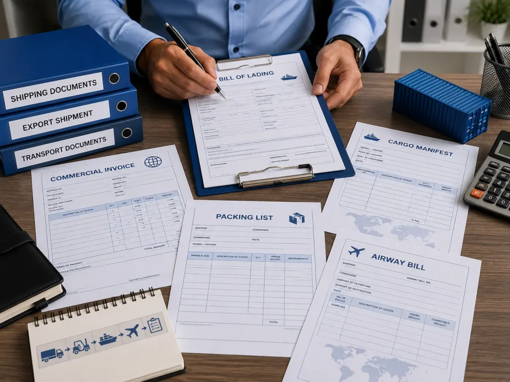 Shipping Documentation Services for Commercial Invoices Bills of Lading Airway Bills and Cargo Manifests