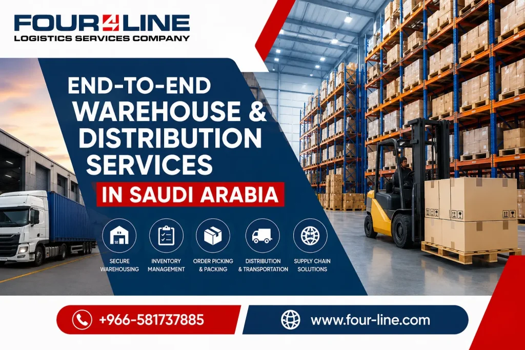 Warehouse in Saudi Arabia providing end-to-end warehouse and distribution services.